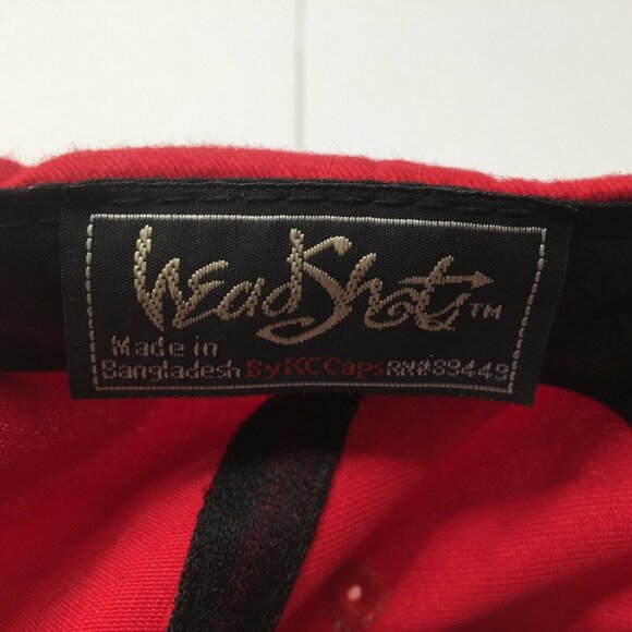 Vintage Head Shot UPS Softball 2000 Red Adjustable Baseball Cap Hat One Size - Picture 7 of 7